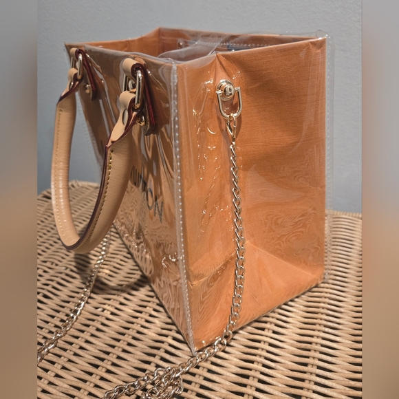 Louis Vuitton LV Small Shopping Tote Bag Crossbody Bag With PVC Cover - Picture 4 of 6